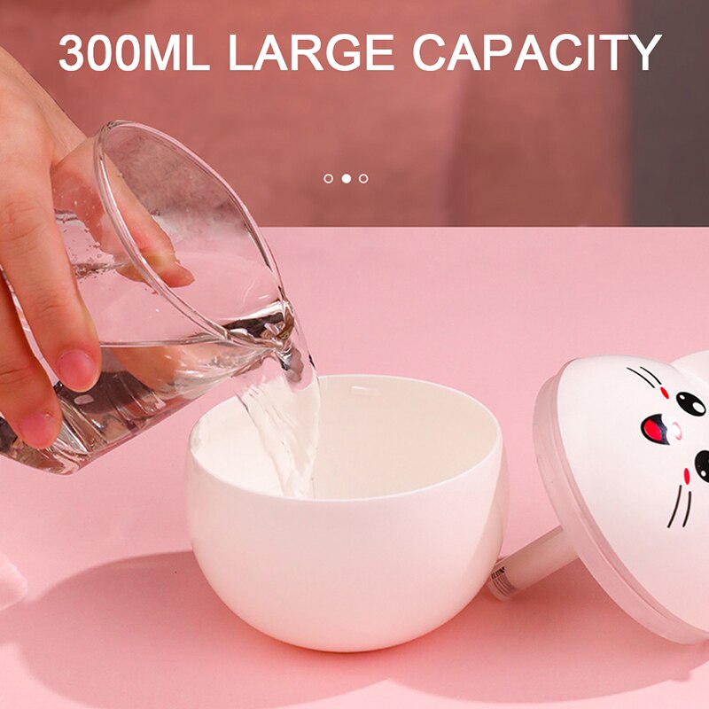 Humidificador de aire para hogar, difusor bonito de gato, purificador, aromaterapia, humidificador de coche