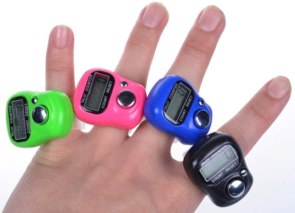 Digital Mini Stitch Mark And Line Finger Counter LCD Electronic Digital Cable Organizer For Sewing Knitting Tools