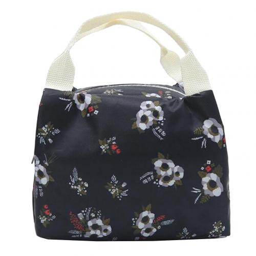 Women Kid Stylish Portable Flower Lemon Bird Food Catus Storage Bag Picnic Pouch food storage bag has a compact size, Beach bag: Flower