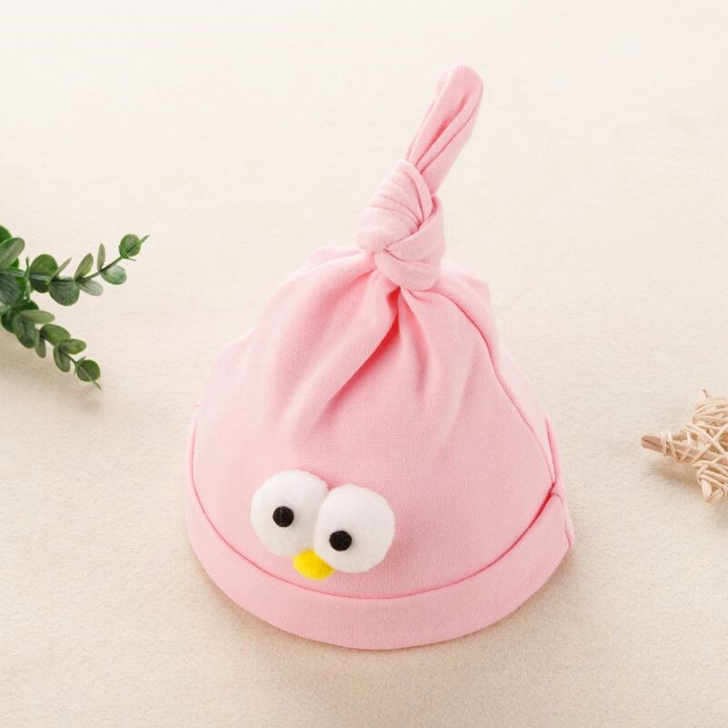 Bonnet tricoté à gros yeux pour garçon et fille, Bonnet de dessin animé mignon au Crochet pour bébé et enfant, printemps été