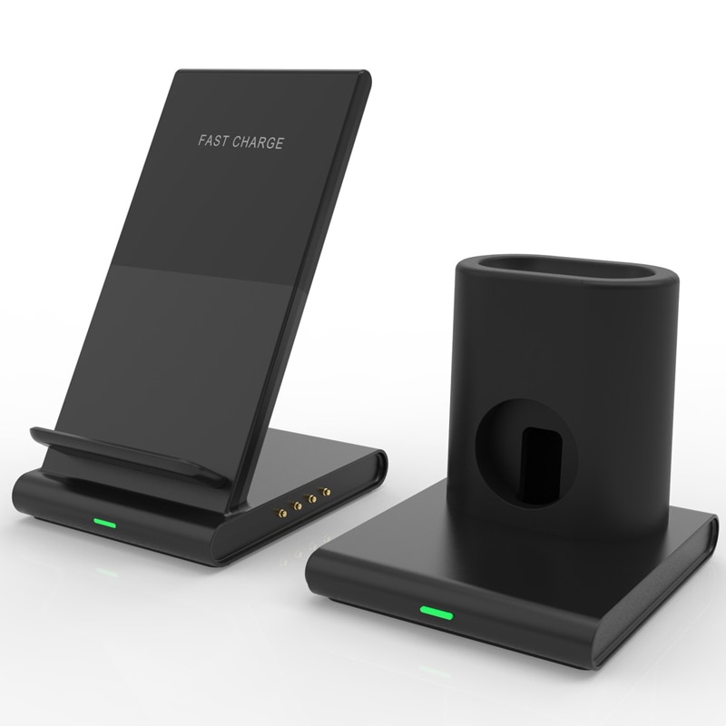 3 in 1 Veloce Qi Caricatore Senza Fili per iPhone 11 pro X Samsung S10 Stazione del Caricatore Senza Fili per Mela orologio 3 4 per Airpods Caricatore