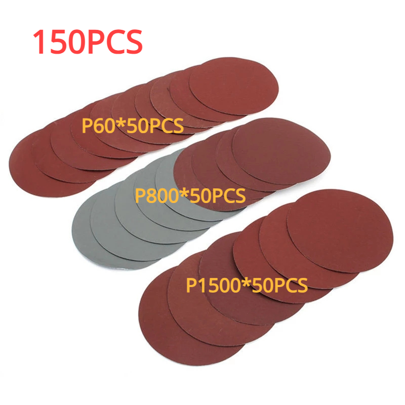 Disque abrasif avec tampon de support, adaptateur de perceuse pour le polissage, le meulage, le ponçage, le disque convertible, le papier abrasif rond, le crochet et la boucle, 5 ", 125mm, 30 pièces par ensemble: Violet