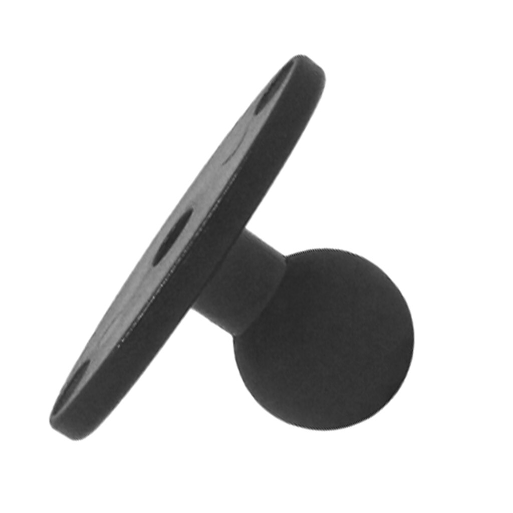 Marine Electronic 1-Inch Aluminum Ball Mount with Base, Black Finish