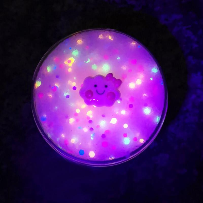 Fluorescent Could Slime Fluffy Glow In Dark Polymer Clay Charms All For Slime Supplies Luminous Glue Plasticine Antistress Toys