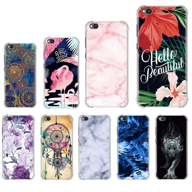 Anti-falling Phone Case With Airbag For Xiaomi Redmi Go Stylish Colorful Painted Back Phone Cover