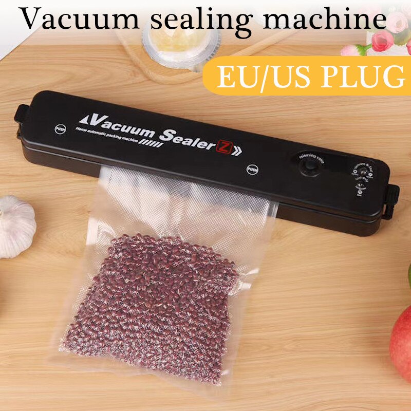 60W 220V/110V Vacuum Sealer Packaging Machine For Home Kitchen Commercial Automatic Vacuum Food Sealing Film Vacuum Packer