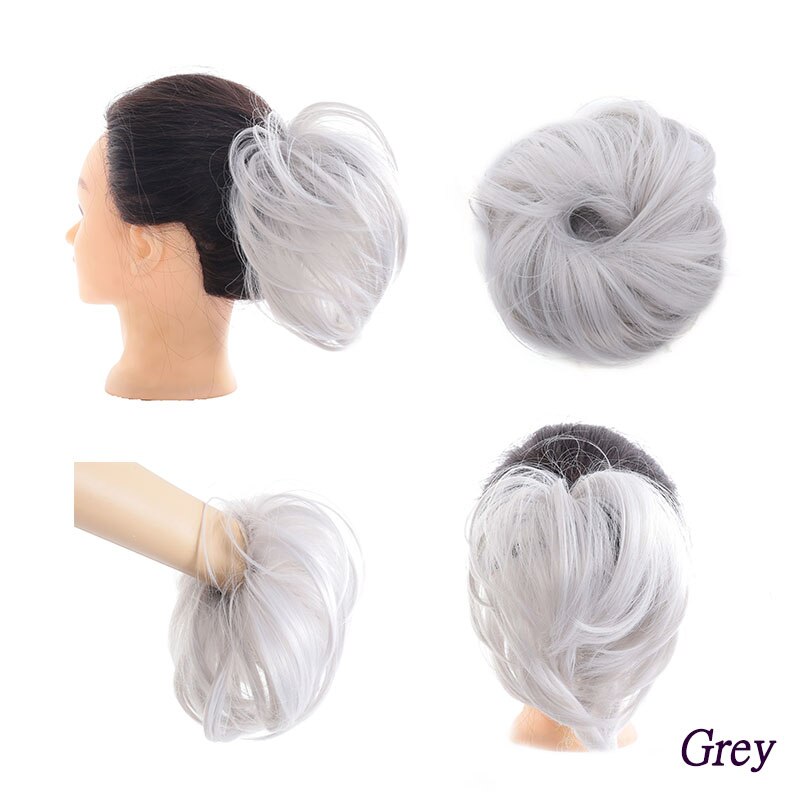XUANGUANG chignon queue de cheval décoiffé | Chignon pour femmes, chignon à donuts, haute température et résistant à la chaleur