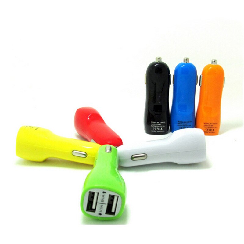5 Stks/partij Universele Kleurrijke Mini Usb Car Charger Voor Mobiele Telefoon 11 12 Pro Max Ipod Itouch Htc Samsung bla