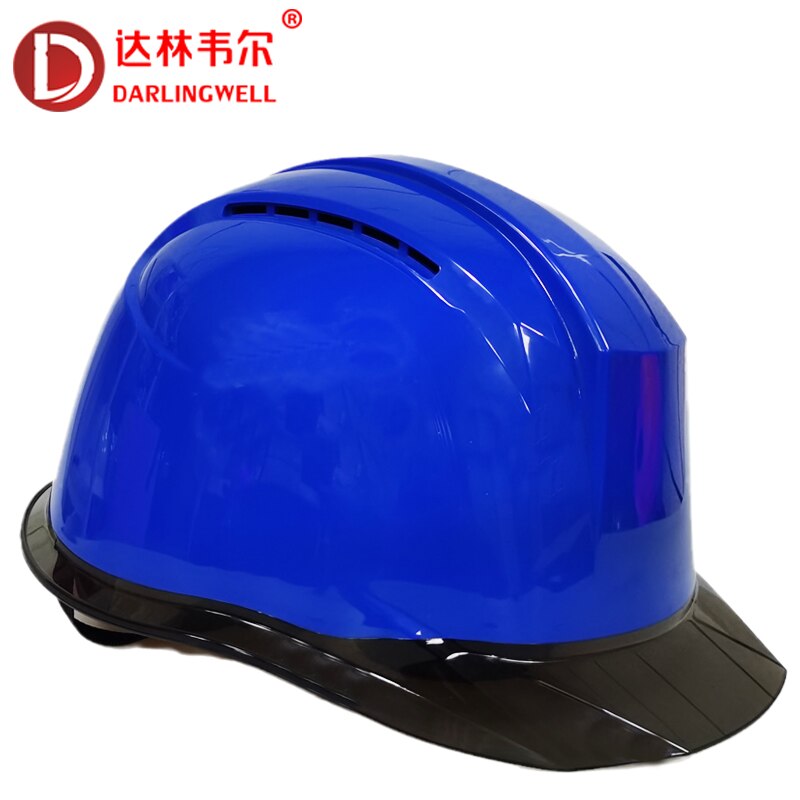 Veiligheid Helm Ademend Hard Hoed Beschermende Werk Cap Industrie Bouw Veiligheid Cap Voor Verkeer Outdoor Riding Rescue: Blue