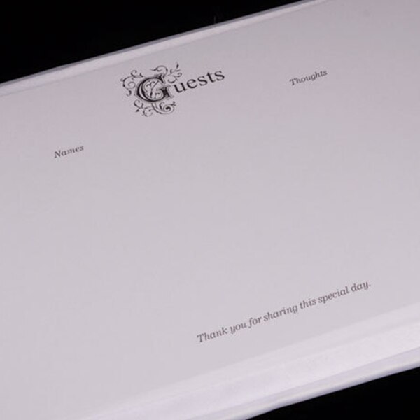 Wedding Reception Set Guestbook, Signature Pen and Wedding Pen Holder