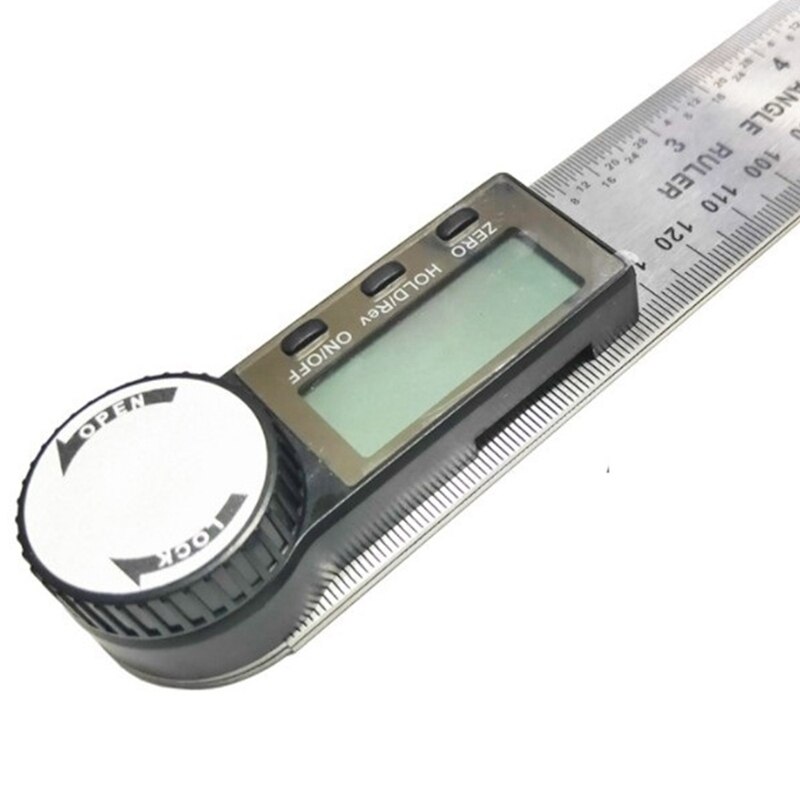 Protractor, Digital Protractor with Screen HOLD and 180 ° Rotatable Function, Bevel Ruler for Woodwork