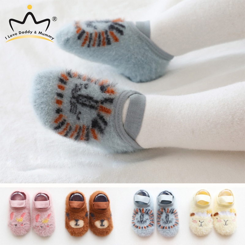 Winter Weiche Baumwolle Anti Slip Newborn Baby Schuhe Cartoon Tier Baby Junge Mädchen Schuhe Kleinkind Nicht Rutsch Erste Wanderer Baby socken