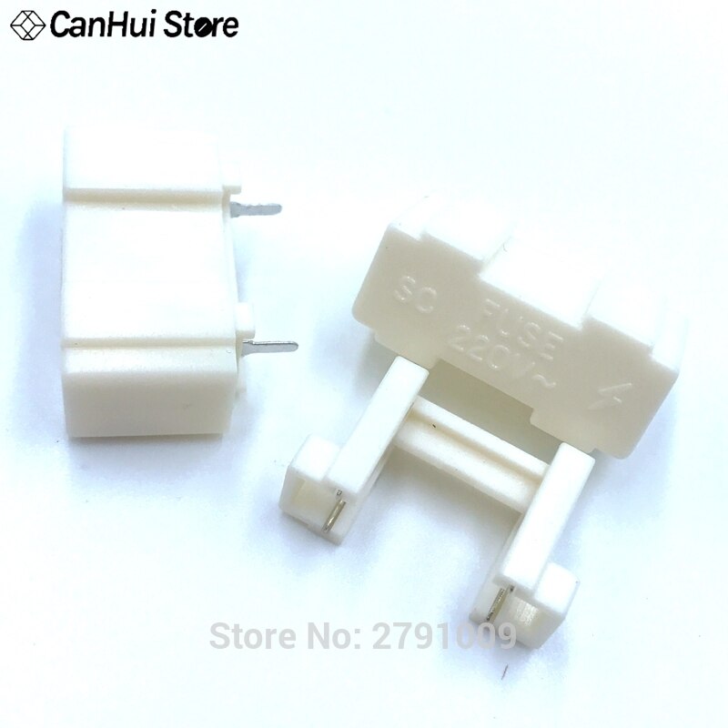 Fuse Holder 5*20mm Glass Safety Socket PCB Welding Plate Seat (10) Material Holder 5x20 Fuse Box Weld Line Plate Type Pin Type