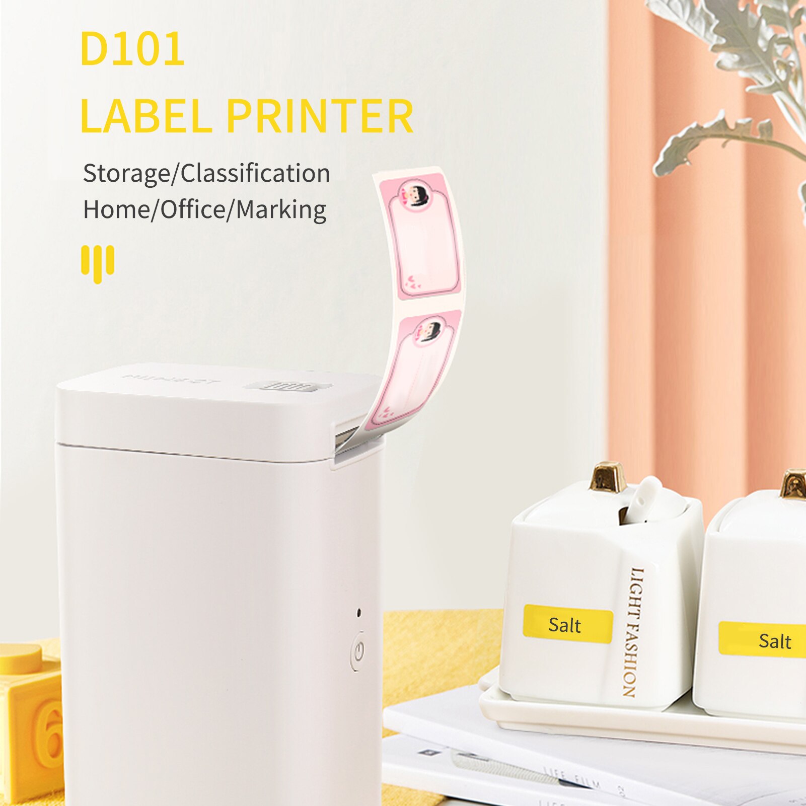 NIIMBOT D11 Plus D101 Label Maker Machine Pocket Thermal Label Printer BT Connect Sticker Labeling Machine 10-25mm Label Width