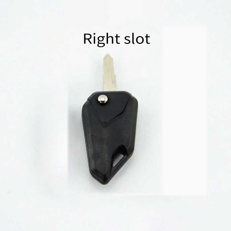 Motorcycle Key Blanks Separate Left/Right Slot Personality Aluminum alloy ABS DIY Keys Foldable Auto Pop-up Replacement Keys: Black Right Slot