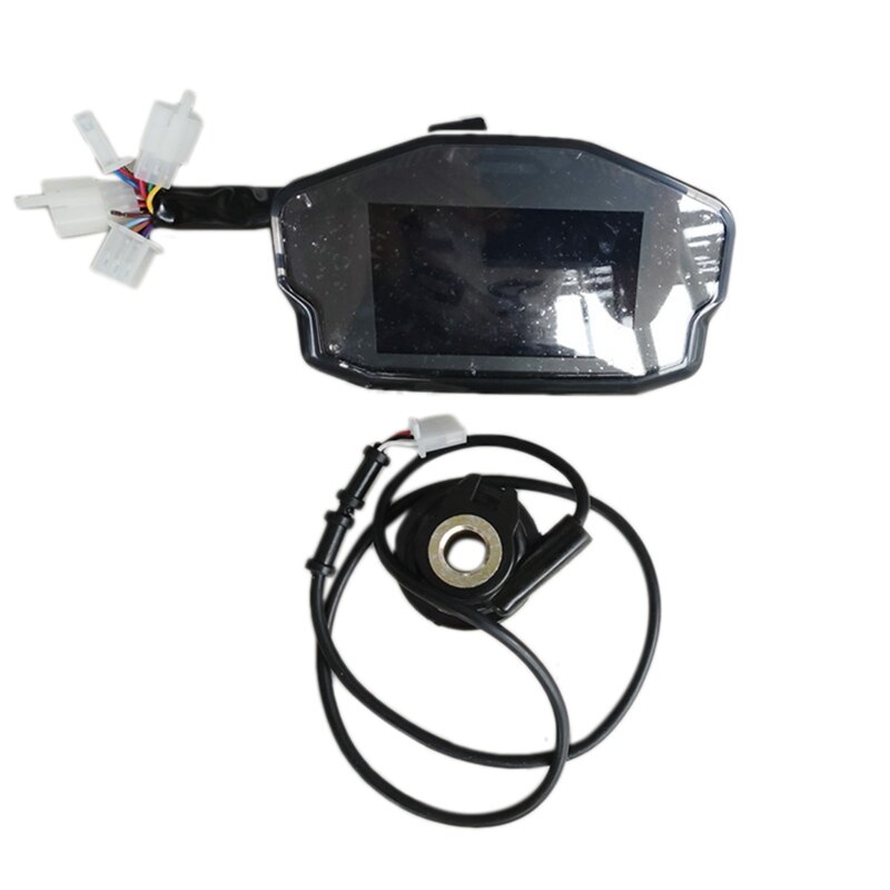 Universal- Motorrad LCD Digital Tacho 12000RPM 6 Getriebe Hintergrundbeleuchtung Motorrad Kilometerzähler für 1, 2,4 Zylinder Meter