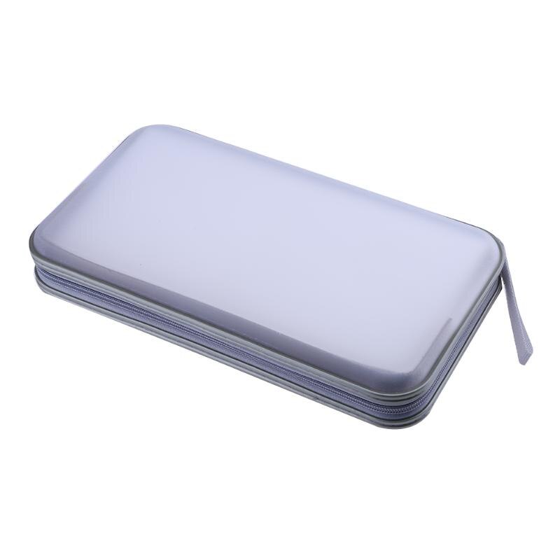 Portable 80pcs Disc CD DVD VCD Wallet Storage Organizer Case CD Sleeve Hard Bag Album Box Large Capacity bag-25