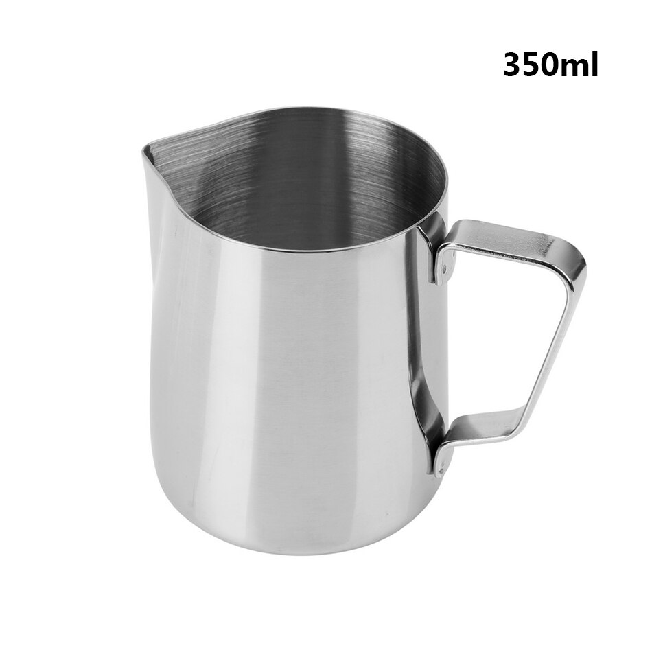 400/800Ml Rvs Koffie Foamer Double Mesh Melk Creamer Handmatige Melkopschuimer Koffie Mixer Melk Werper Keuken gereedschap: 350ML