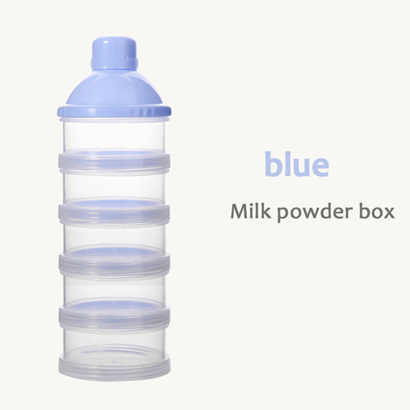 4/5 Grid Portable Milk Powder Formula Dispenser Container Storage Essential Cereal Boxes Toddle Baby Milk Powder Storage Box