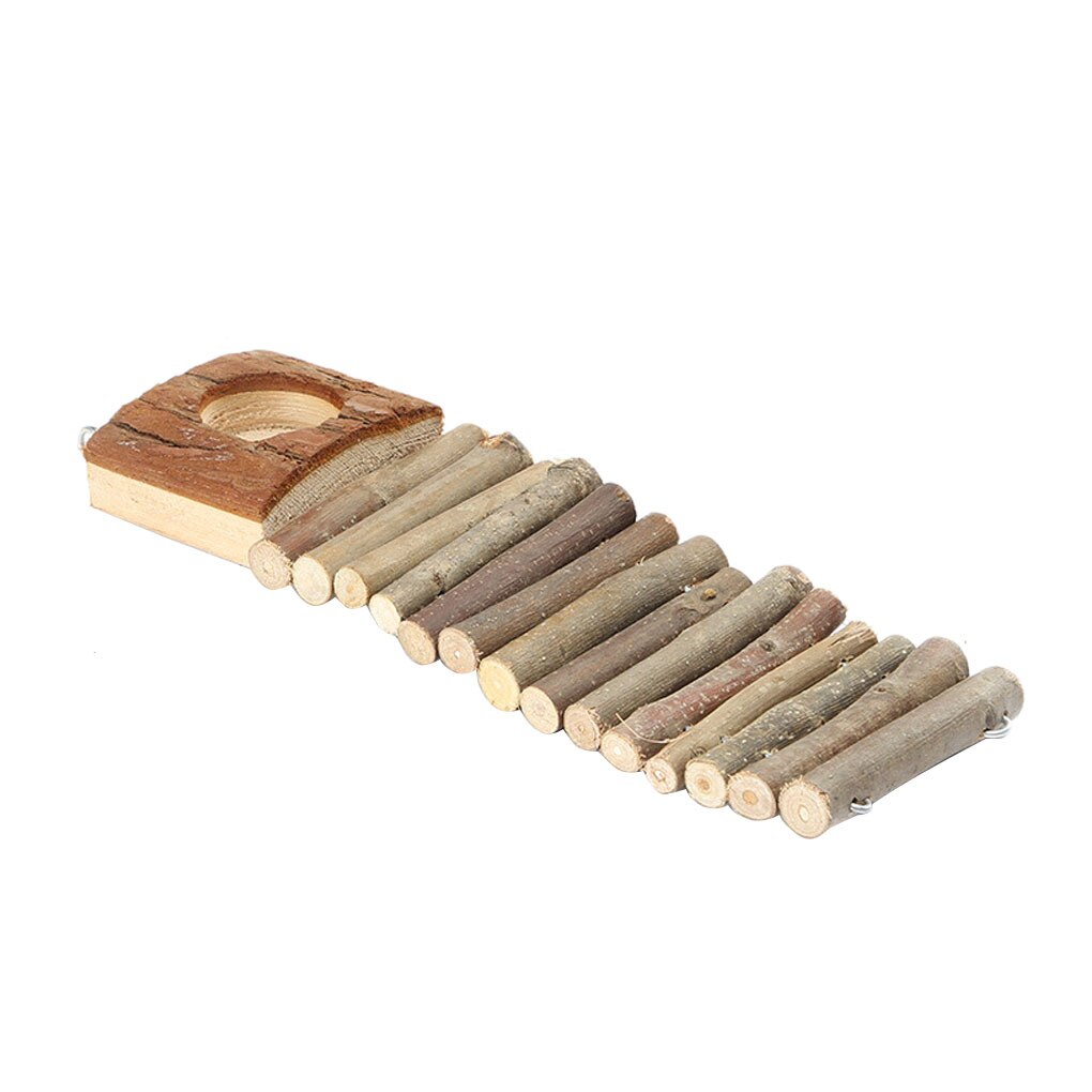 Huisdier Oefening Chew Flexibele Brug Speelgoed Reptiel Klimmen Houten Buigbare Ladder Kleine Dier Hout Hek Speelgoed