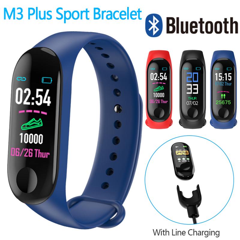 M3 Plus Stappenteller Slimme Armband Kleur Screen Bloeddrukmeter Running Hartslag Fitness Tracker Slimme Band