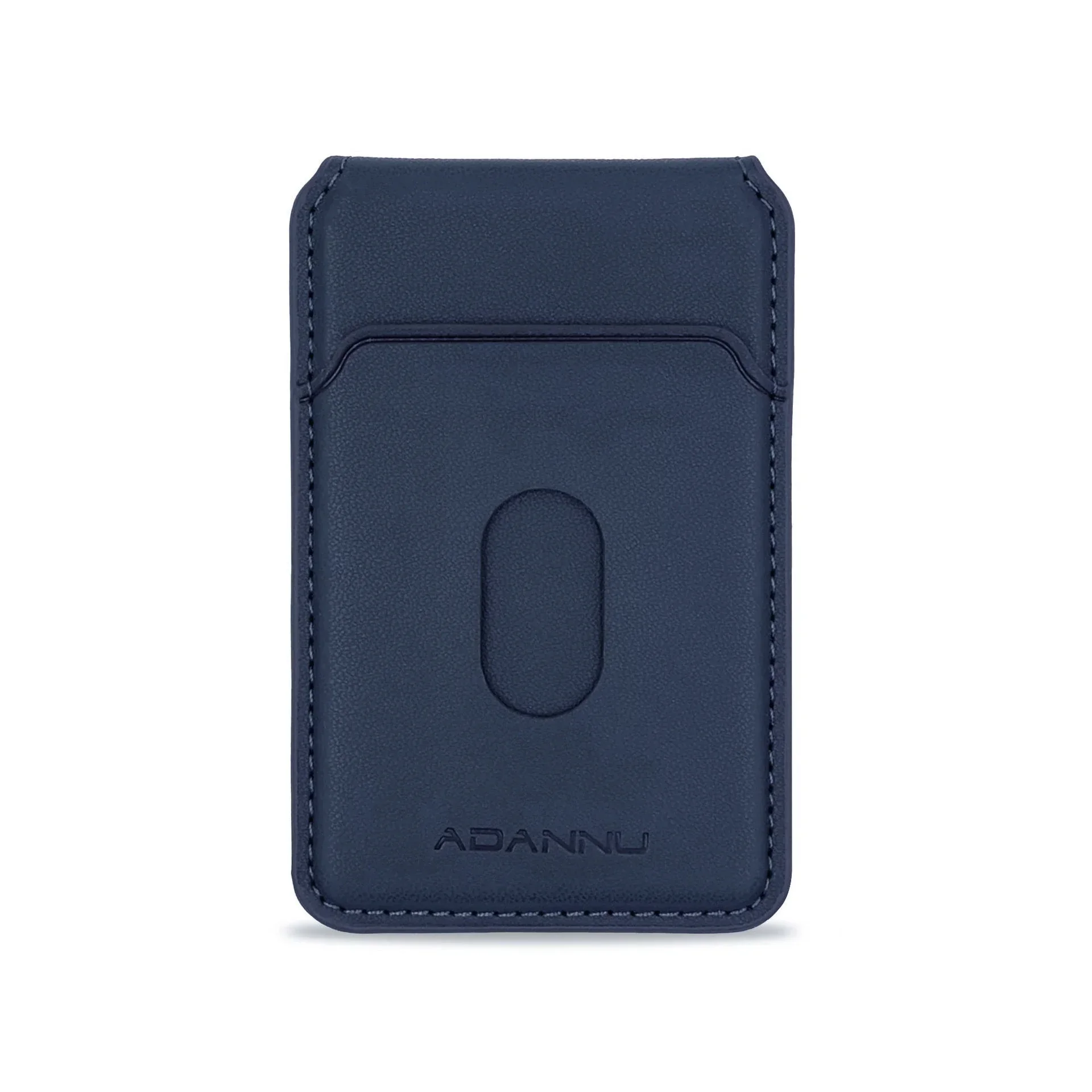 Portefeuille en cuir magnétique Magsafe, porte-carte de téléphone portable pour IPhone 16 15 14 13 12 Pro Max Plus, étui à aimant puissant pour carte bancaire de téléphone: Bleu