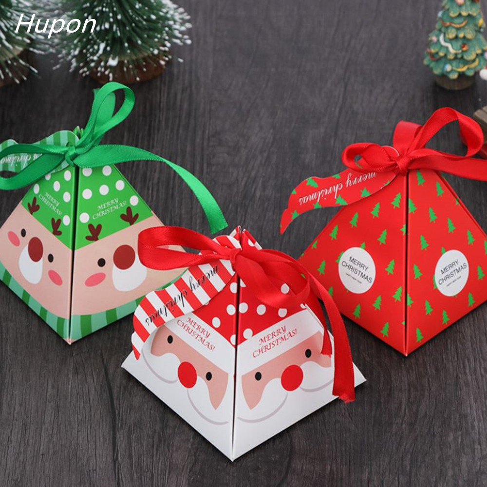 10 st julförpackningspåse godisaskar för barn födelsedag bröllopsfavoritlåda förpackning papperspåsar tillbehör för evenemang julfest