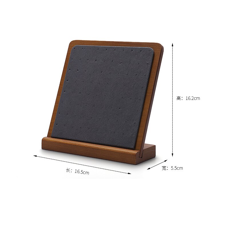 Soporte desmontable de madera para colgar joyas, estante para colgar pendientes, soporte de pendientes, soporte de pendientes de madera maciza de bambú
