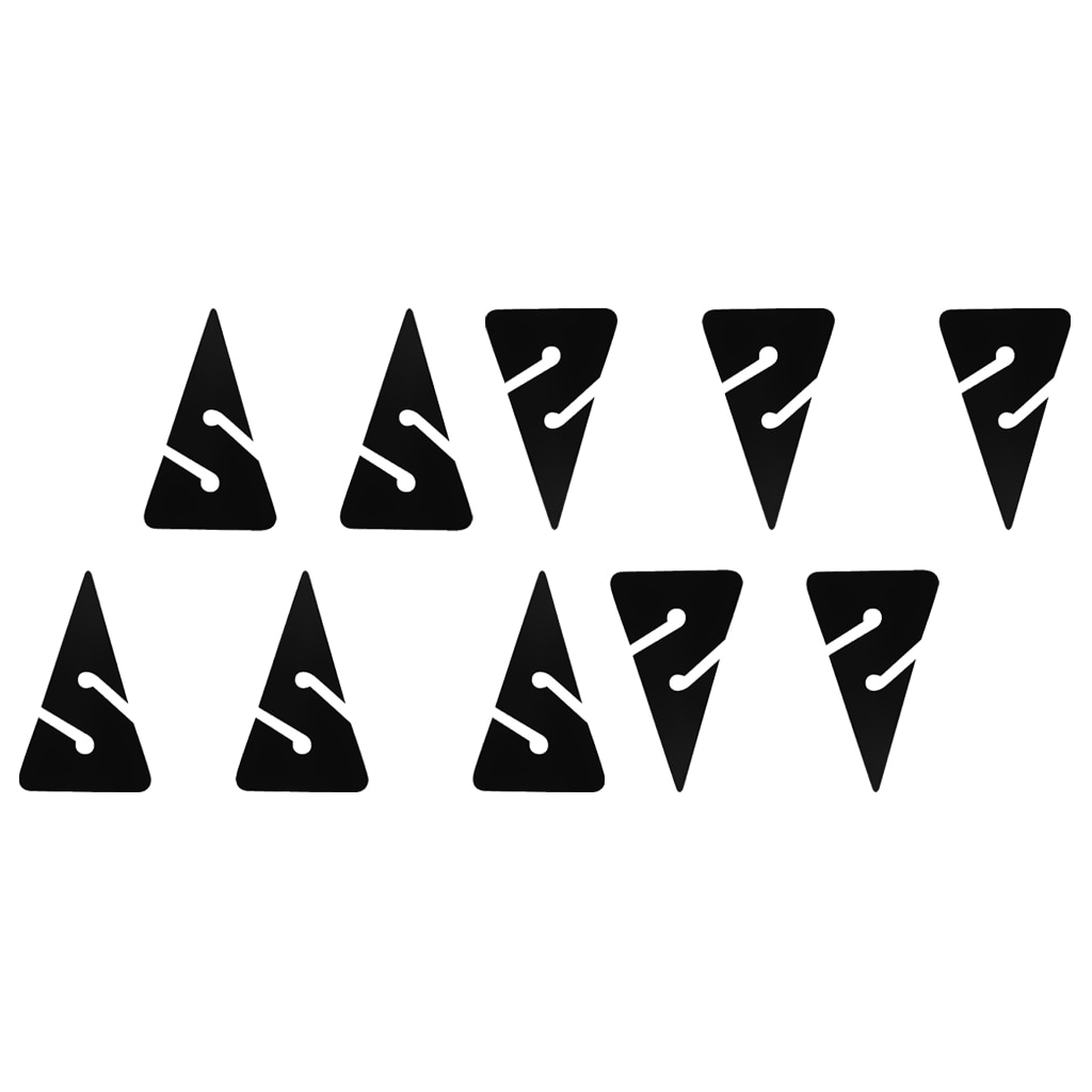 Pack 10 Ultralight Triangle PVC Line Arrow Markers for Safety Scuba Dive Cave and Wreck Diving
