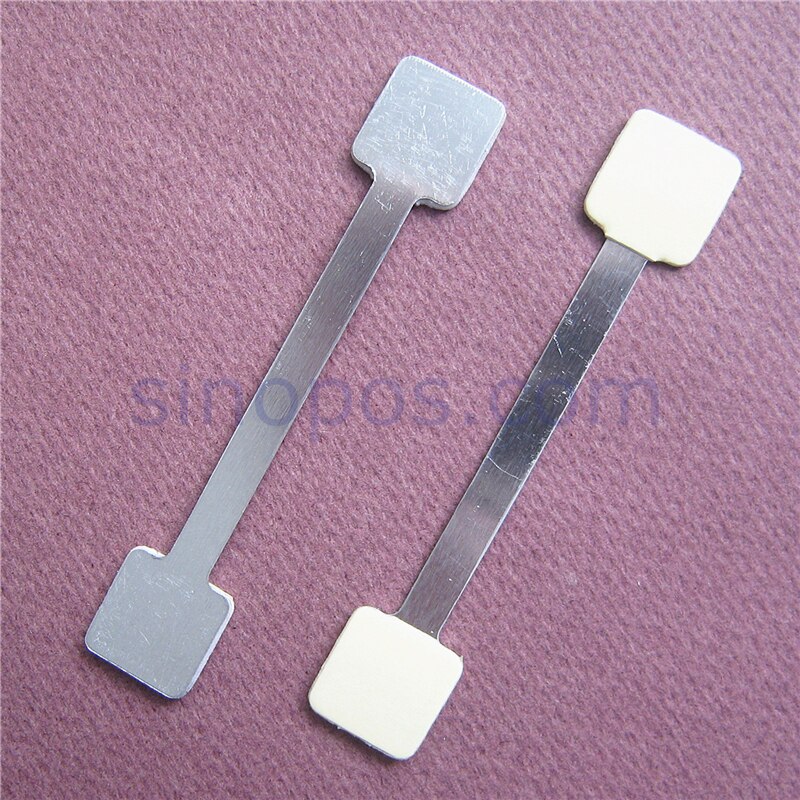 Adhesive Aluminium Wobbler, flexibele metalen strip POP prijskaartje teken houder reclame jump burst plank display clips