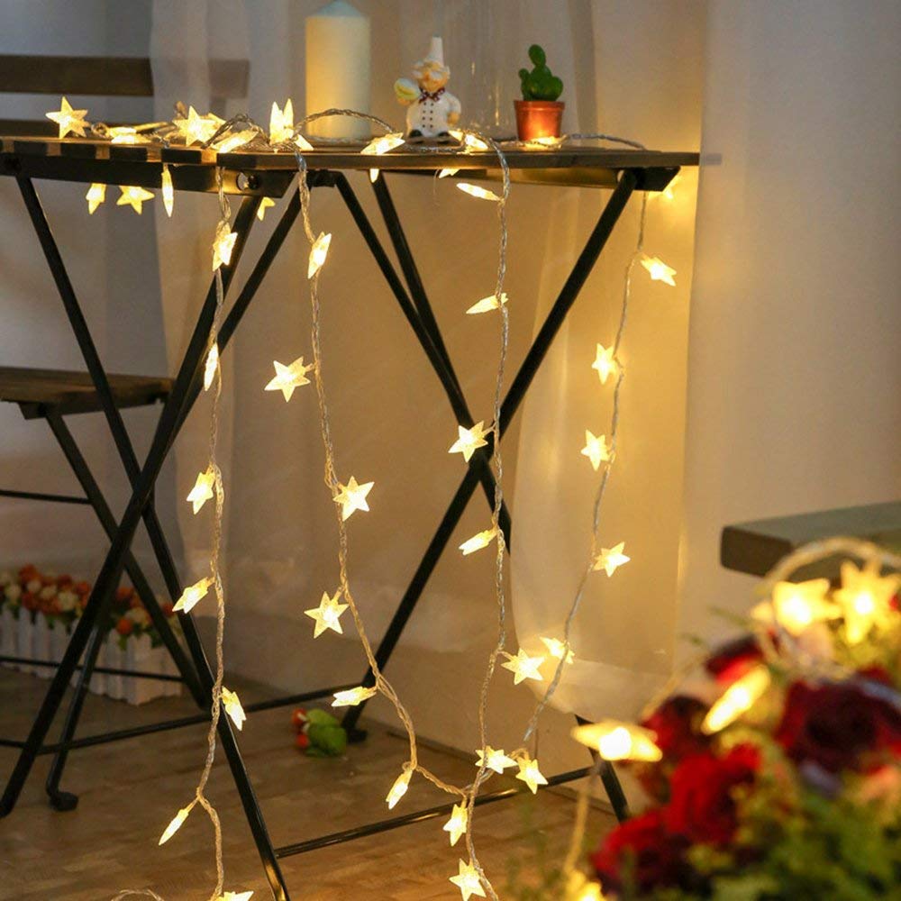 10M LED fairy star string lights 100LEDs leaf garland light for christmas wedding decoration party event