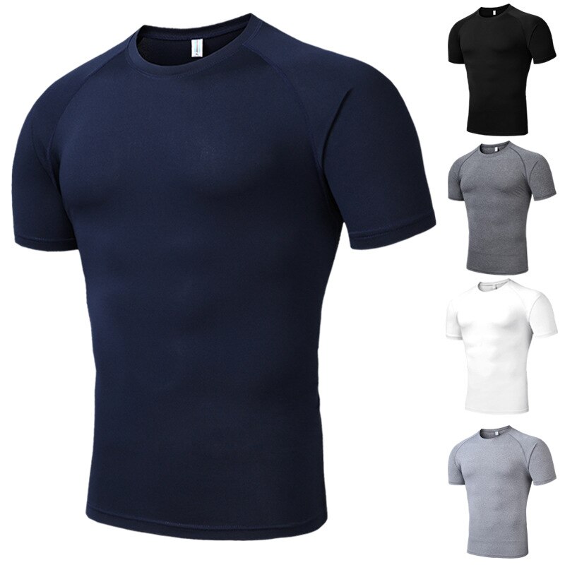 Eli 22 menn sommer kortermet t-skjorte treningssentre fitness bodybuilding t-skjorter o-hals t-skjorter med trykk