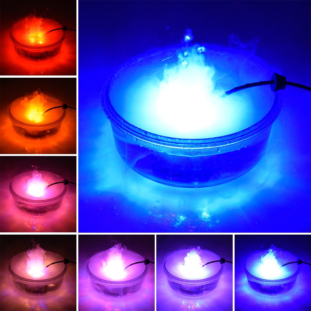 Humidificador LED para máquina de humo de bruja de Halloween, decoración espeluznante que cambia de Color, de escena DIY para de Halloween, juguete de broma