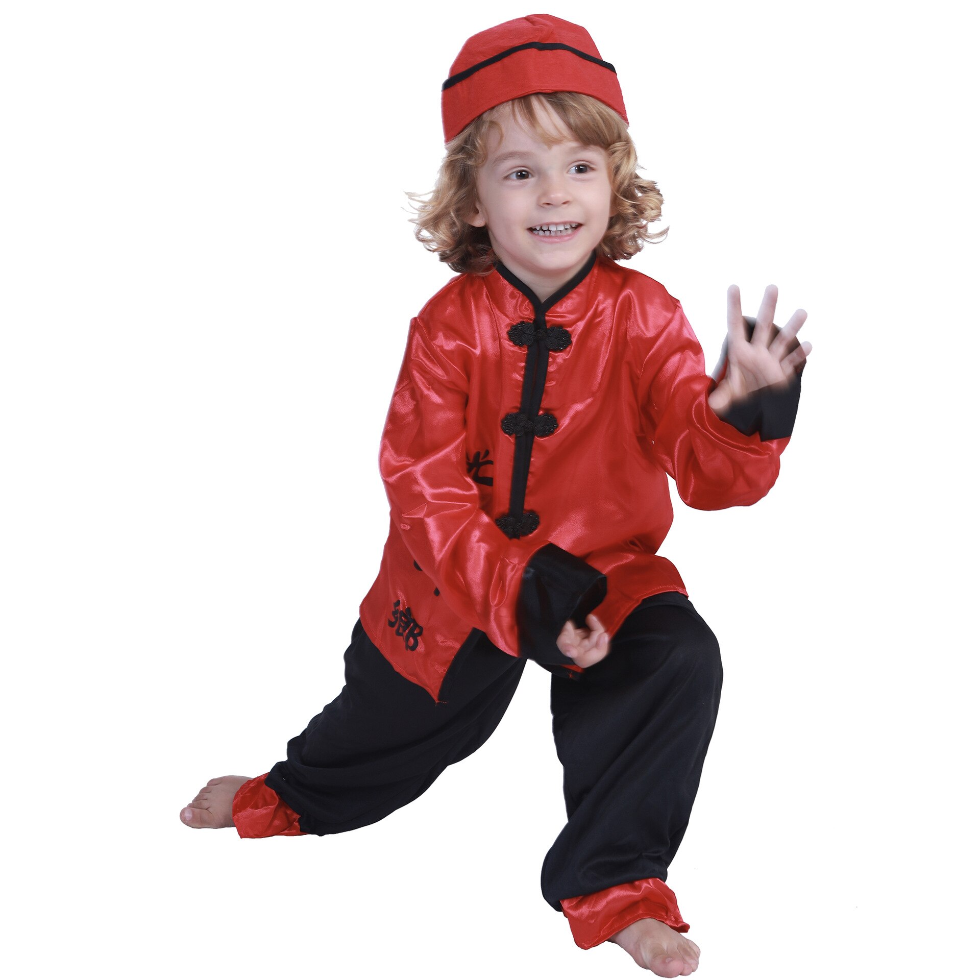 Costume rouge de famille chinoise pour nouvel an, robe de noël, Halloween, carnaval, fête chinoise, joyeux événement, vêtements pour parents: kids / S