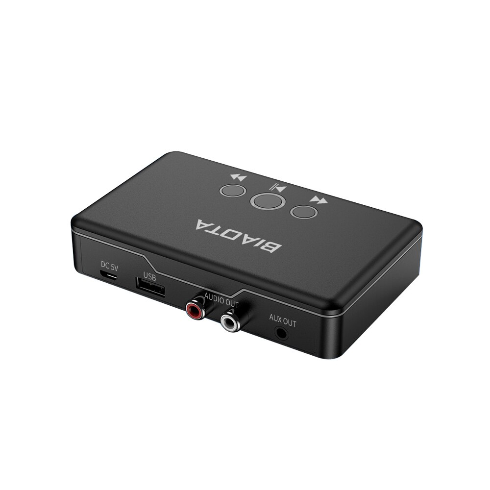Bluetooth 5.0 Audio-ontvanger Met Aux Rca Uitgang Ondersteuning U Disk Spelen Audio Adapter Voor Bedrade Luidspreker Versterker Home Stereo