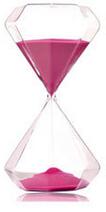 Grand 30 Minutes diamant sablier salon ameublement saint valentin sablier minuterie décoration ornements: Red / 30min