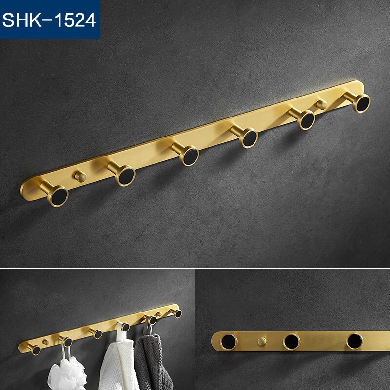 Metal Kitchen hook wall hanging bathroom hanger wall clothes row hook multiple colour: SHK-1524