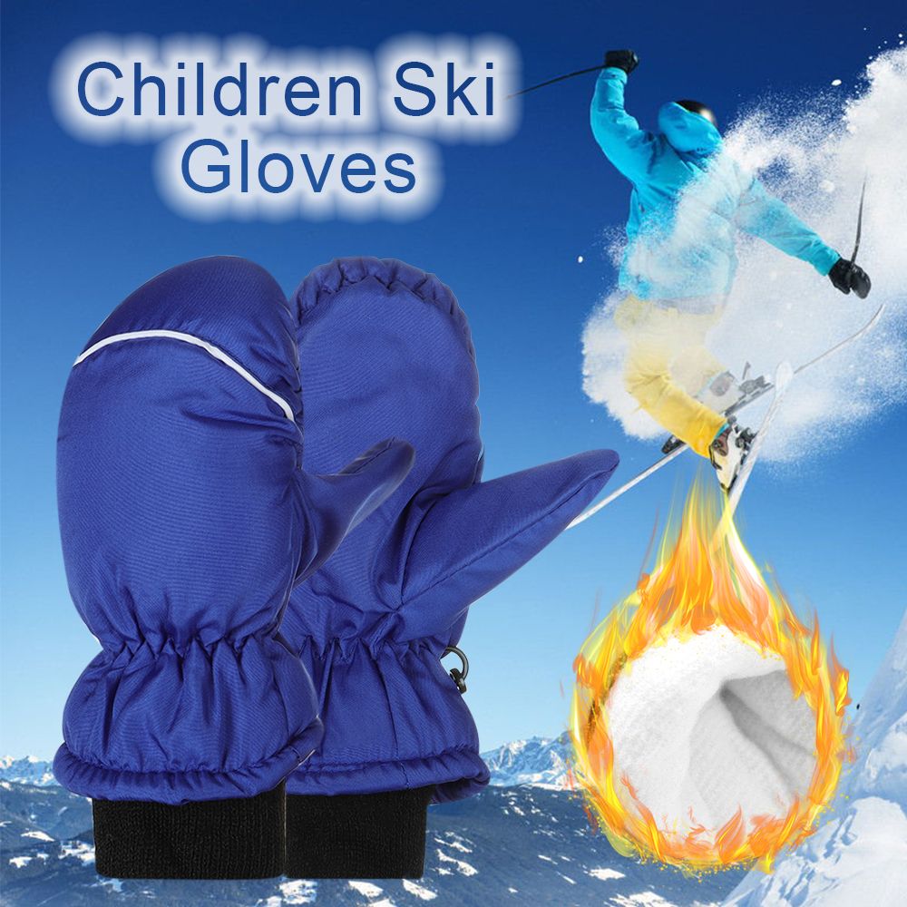 Winter Must Children Kids Windproof Waterproof Snow Snowboard Children Ski Gloves Outdoor Riding Long-sleeved Mitten
