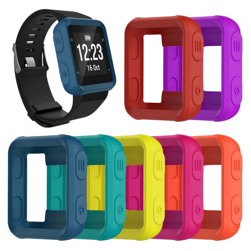 Capa protetora para smartwatch, capa para garmin forerunner 35/30/s20 siliconen, acessório para relógio