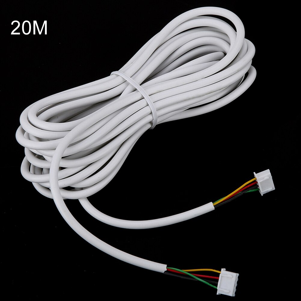 ANPWOO 4-Core Copper 20m Round Flexible Copper Cable For Video Door Phone Intercom System