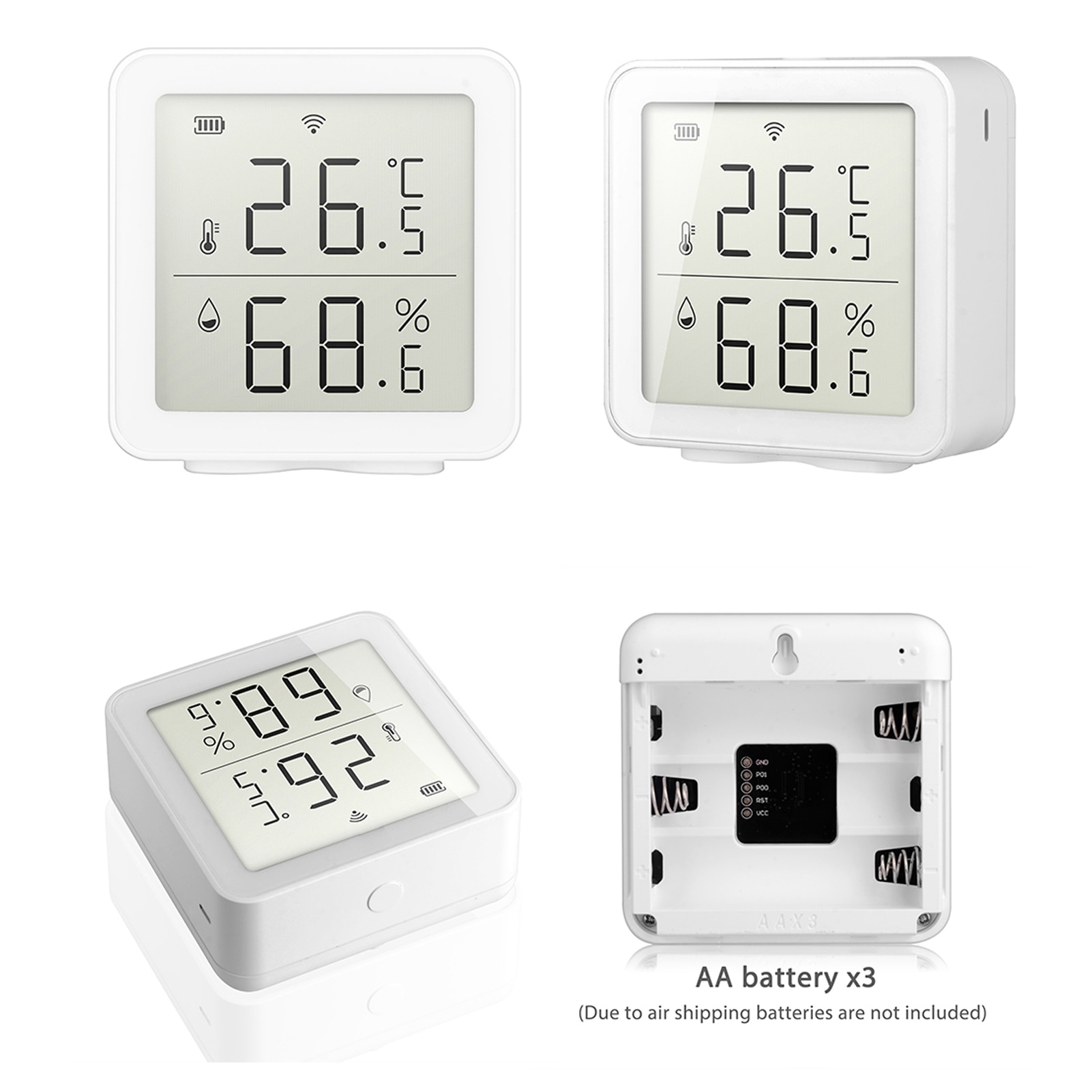 Tuya WIFI Temperature Humidity Sensor Intelligent Home Wireless Home Automation Scene System Compatible with Alexa Google Home