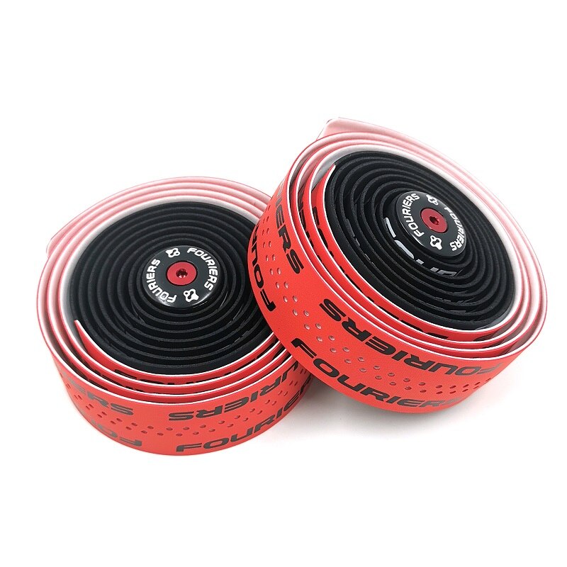 Fouriers Road Fietsstuur Tape Fixed Gear Bike Dubbele kleur Stuurlint Wraps PU Materiaal Fietsstuur Tape