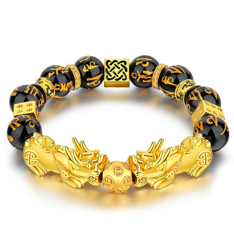 Buddha perlen Strang Armbinde Pixiu Wächter Handgelenk Kette Bringen Glück Reichtum Chinesische Fengshui Glück Wohlhabenden Armbinde Männer Frauen: S8083