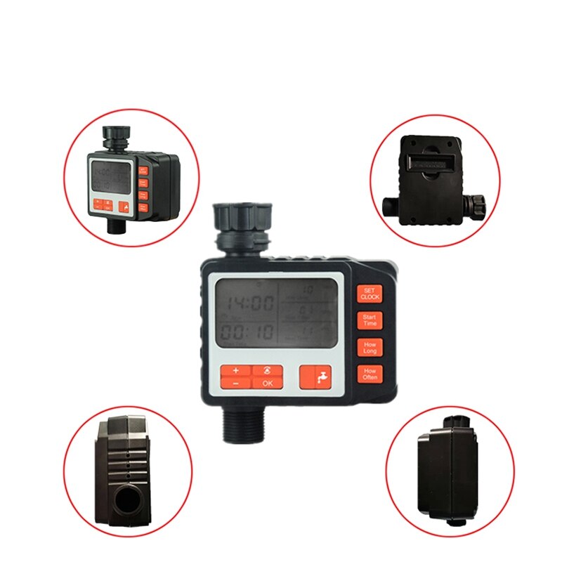 1PC Automatic Electronic Digital Water Timer Irrigation Controller System with LCD Display Home Irrigation Timer