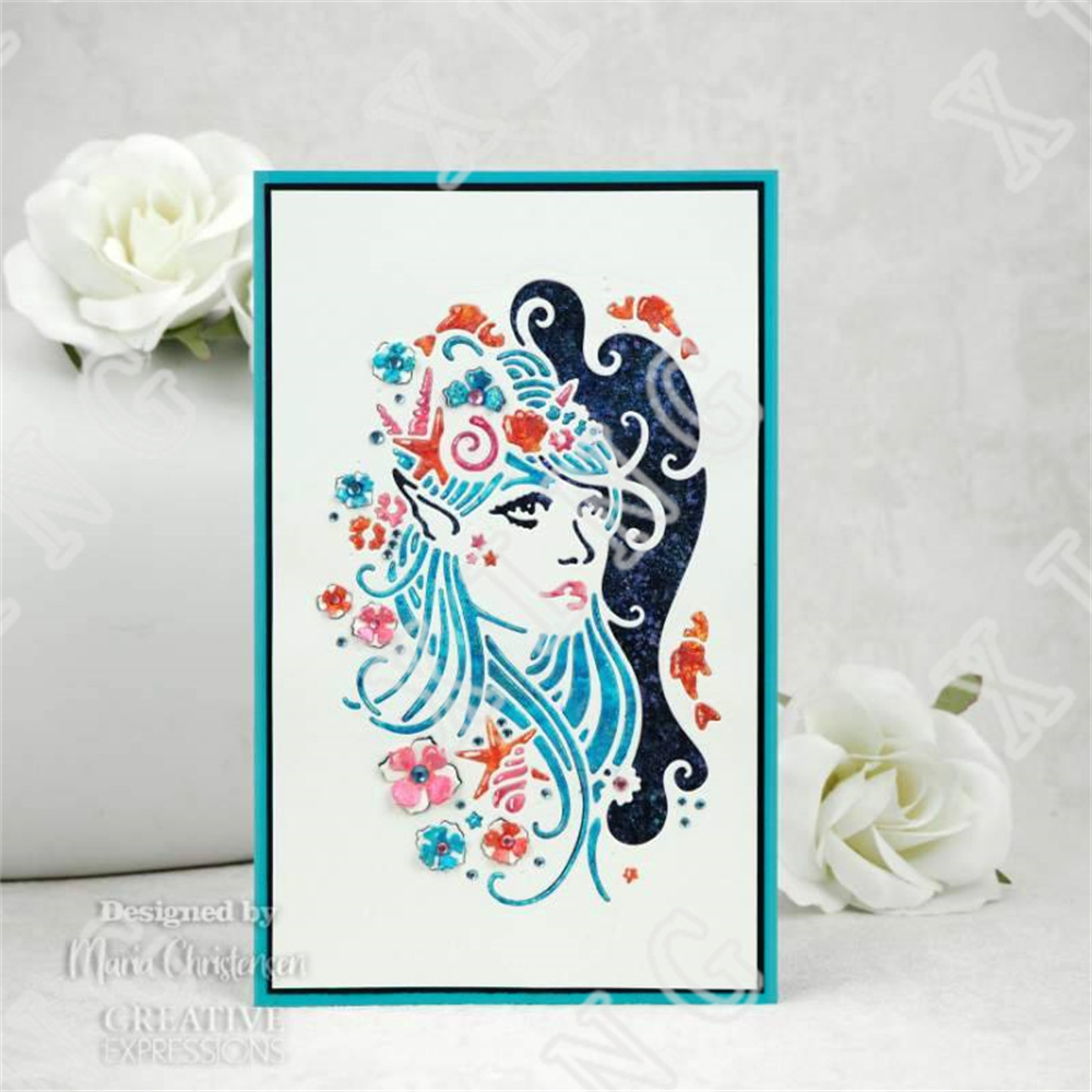 2022 Tiger Elephant Mermaid Wolf Butterfly Bunny Metal Cutting Dies Scrapbook Diary Decoration Stencil Embossing Template