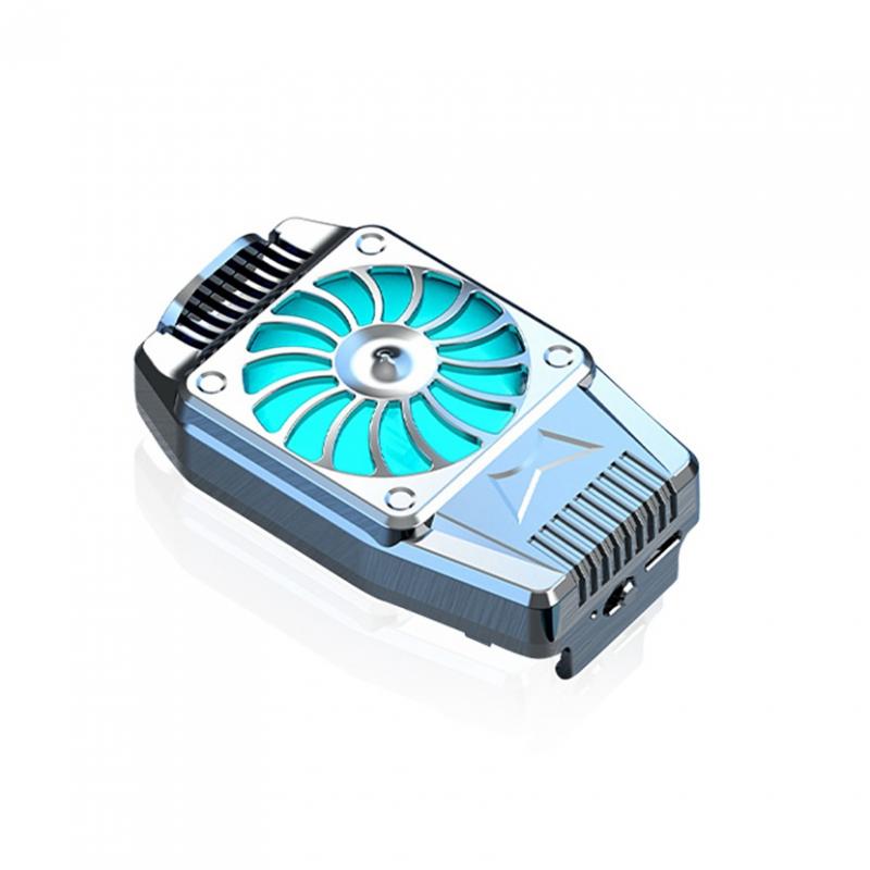 Mini H15 Mobile Phone Radiator Phone Cooling Fan Case Cold Wind Handle Fan For PUGB Phone Cooler Phone Cooling Fan Case