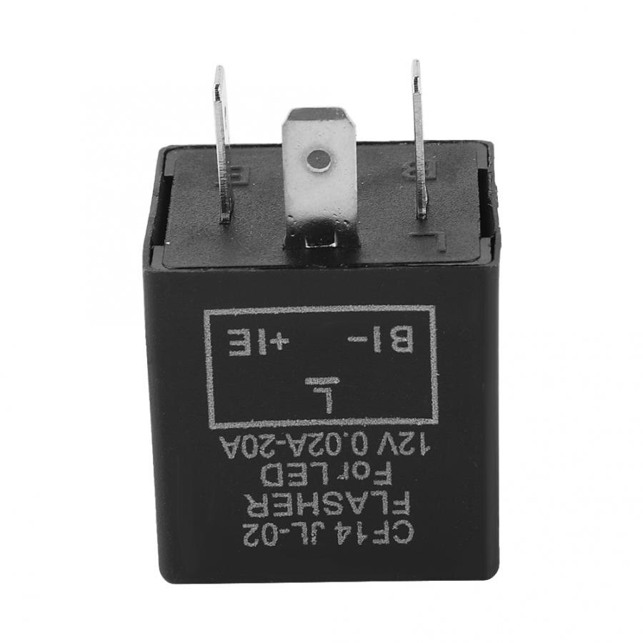 3 stift bilmotorcykel led blinkersrelä 12v universal elektronisk justerbar freauency led blinkers ljus blinkare relä