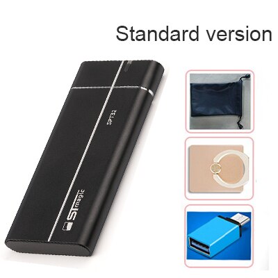 Stmagic External Hard Drive 128GB 256GB 512GB 1TB USB3.1 HDD Compatible for PC Mac Desktop Laptop Type C PSSD M.2 Sata 3 480MB/S: 256GB / Black standard