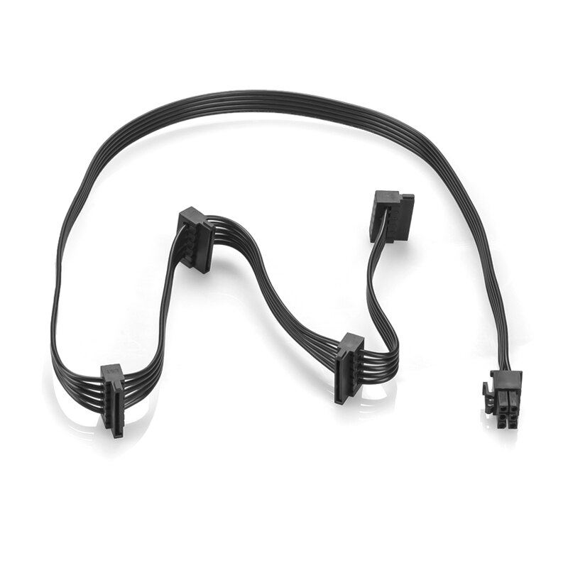 Rgeek pci -e 6 pin samec 1 to 4 sata samica napájací rozbočovač napájací kábel pre corsair  rm650x rm750x rm850x rm1000x