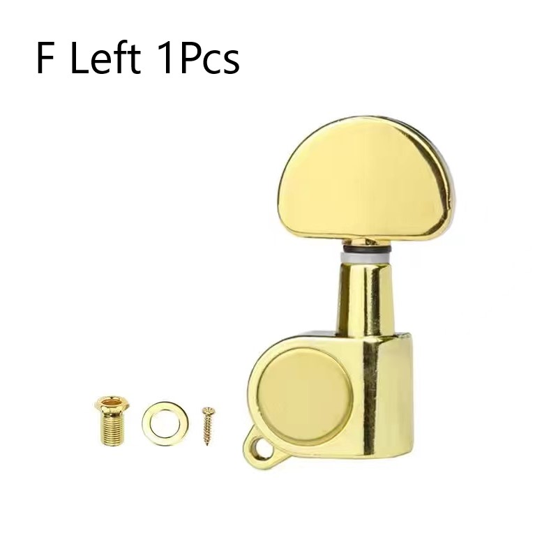 Clavijas de afinación de cuerdas de guitarra izquierda/derecha, semicerradas/todas cerradas, sintonizador de botones, cabezales de máquina, accesorios de guitarra, 1 Uds.: Verde claro